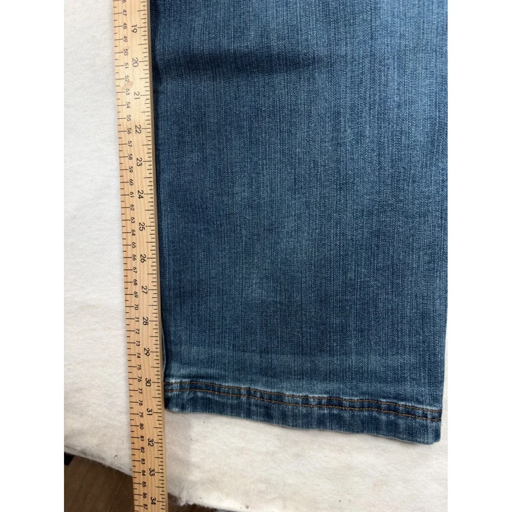 Duluth Trading Co Ballroom Double Flex Jeans Mens 42x32 Relaxed Fit Blue Denim